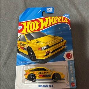 1985 Honda CR-X Toy Car - Yellow